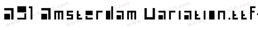 A91 Amsterdam Variation.ttf字体转换